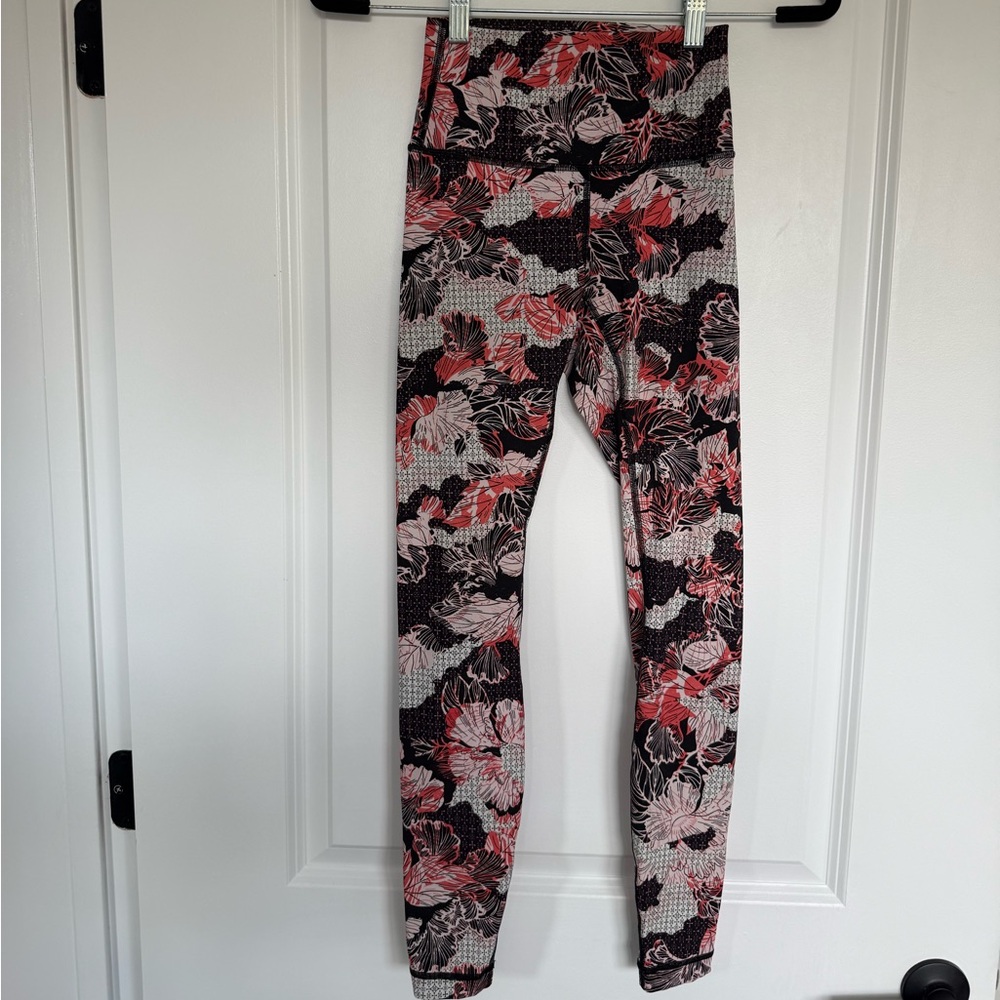 Lululemon Wunder Under High Rise Leggings in Artisan Spring Multi size 2